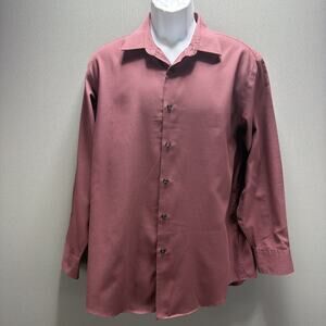 VTG Y2K Structure Gingham Dress Shirt | Mens L Collared Button Up